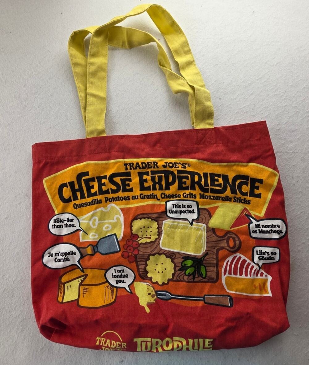 Trader Joes Turophile Cheese Lovers Tote Bag